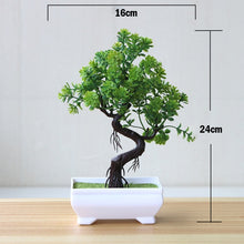 Load image into Gallery viewer, Artificial Plants Pine Bonsai Small Tree Pot Plants Fake Flowers Potted Ornaments For Home Decoration Hotel Garden Decor
