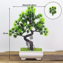 Load image into Gallery viewer, Artificial Plants Pine Bonsai Small Tree Pot Plants Fake Flowers Potted Ornaments For Home Decoration Hotel Garden Decor
