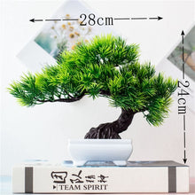 Load image into Gallery viewer, Artificial Plants Pine Bonsai Small Tree Pot Plants Fake Flowers Potted Ornaments For Home Decoration Hotel Garden Decor
