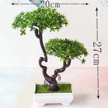 Load image into Gallery viewer, Artificial Plants Pine Bonsai Small Tree Pot Plants Fake Flowers Potted Ornaments For Home Decoration Hotel Garden Decor
