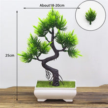 Load image into Gallery viewer, Artificial Plants Pine Bonsai Small Tree Pot Plants Fake Flowers Potted Ornaments For Home Decoration Hotel Garden Decor
