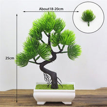 Load image into Gallery viewer, Artificial Plants Pine Bonsai Small Tree Pot Plants Fake Flowers Potted Ornaments For Home Decoration Hotel Garden Decor
