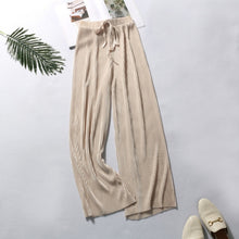 Load image into Gallery viewer, DASSWEI Summer Wide Leg Pants For Women Casual Elastic High Waist 2021 New Fashion Loose Long Pants Pleated Pant Trousers Femme
