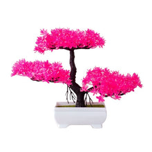 Load image into Gallery viewer, Artificial Plants Pine Bonsai Small Tree Pot Plants Fake Flowers Potted Ornaments For Home Decoration Hotel Garden Decor
