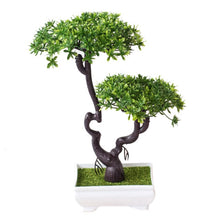 Load image into Gallery viewer, Artificial Plants Pine Bonsai Small Tree Pot Plants Fake Flowers Potted Ornaments For Home Decoration Hotel Garden Decor
