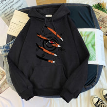 Load image into Gallery viewer, Mens Hoodie Sweatshirt Harajuku Anime Clothes Kurama Ninjutsu Print Streetwear Hoodies Fashion Casual Loose Oversized Hoodies
