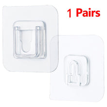 Load image into Gallery viewer, Double-Sided Adhesive Wall Hooks Hanger Strong Transparent Hooks Suction Cup Sucker Wall Storage Holder For Kitchen Bathroom
