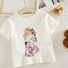 Load image into Gallery viewer, ZZSYKD Summer Super Mom Baby Girl Tshirt Vogue Boys T Shirts Mother And Baby Love Life Lovely Printing Kawaii Kids T Shirt Cozy
