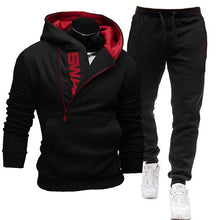 Load image into Gallery viewer, 2021 Tracksuit Men 2 Pieces Set Sweatshirt + Sweatpants Sportswear Zipper Hoodies Casual Mens Clothing Ropa Hombre Size S-3XL
