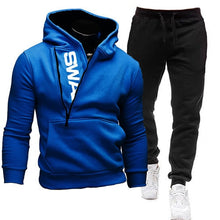 Load image into Gallery viewer, 2021 Tracksuit Men 2 Pieces Set Sweatshirt + Sweatpants Sportswear Zipper Hoodies Casual Mens Clothing Ropa Hombre Size S-3XL
