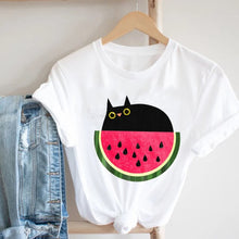 Load image into Gallery viewer, Women Clothing Spring Summer Dog Paw Cat Pet Fashion Cartoon Animal 90s Girl Clothes Print Tee Top Tshirt Female Graphic T-shirt
