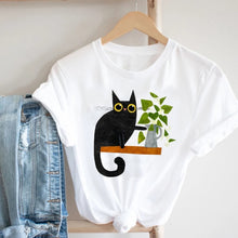 Load image into Gallery viewer, Women Clothing Spring Summer Dog Paw Cat Pet Fashion Cartoon Animal 90s Girl Clothes Print Tee Top Tshirt Female Graphic T-shirt
