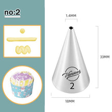 Load image into Gallery viewer, Icing Piping Tip Nozzles Pastry Bag Cake Decorating Tools Baking Cream Tip Kitchen Supplies 304 Decorating Mouth
