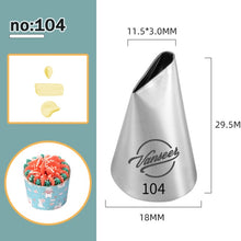 Load image into Gallery viewer, Icing Piping Tip Nozzles Pastry Bag Cake Decorating Tools Baking Cream Tip Kitchen Supplies 304 Decorating Mouth
