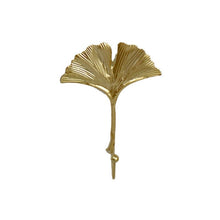 Load image into Gallery viewer, Nordic Leaf Shape Hook Creative Golden Coat Rack Adhesive Holder Wall Coat Key Hanger Free-Hole Home Wall Hanging Decoration
