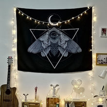 Load image into Gallery viewer, Cat Mysterious Divination Witchcraft Tapestry Wall Hanging Tapestries Baphomet Occult Home Wall Black Cool Decor Cat Coven
