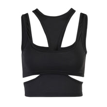 Load image into Gallery viewer, BOOFEENAA Sexy Cut Out 2 Piece Crop Tops 2021 Summer Clothes for Women Gothic Punk Streetwear Tank Top Black White C66-AH10
