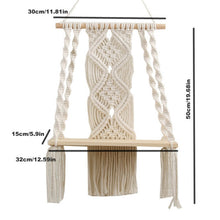 Load image into Gallery viewer, Macrame Boho Tapestry Wall Hanging Hand-woven Home Decoration Accessories Nordic Art Tassel Apartment Dorm Room Decoration
