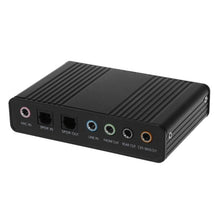 Load image into Gallery viewer, USB External 4-channel 5.1 S/PDIF Fiber Sound Card
