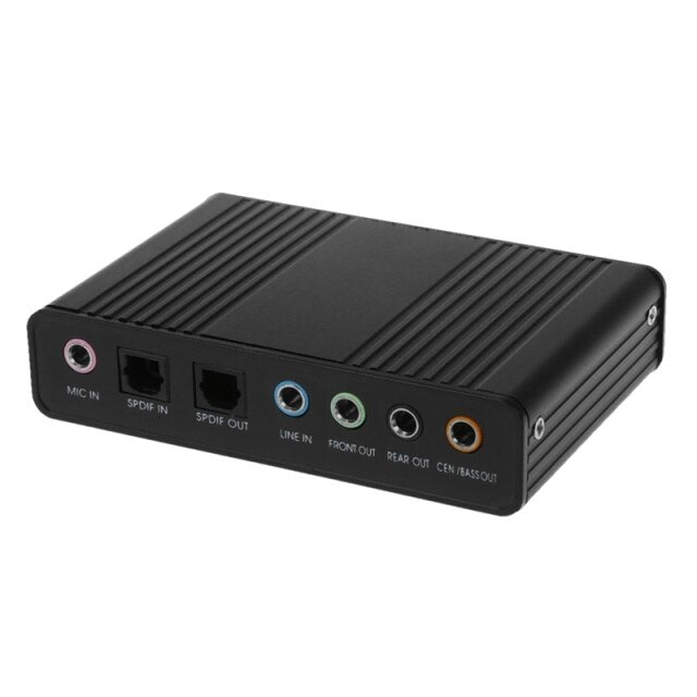 USB External 4-channel 5.1 S/PDIF Fiber Sound Card