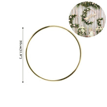 Load image into Gallery viewer, 5pcs 10-40cm DIY Hanging Wreath Bamboo/Metal Wreath iron Ring Hoop Hanging Craft Party Decorations Baby Shower Wedding Wreaths
