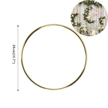 Load image into Gallery viewer, 5pcs 10-40cm DIY Hanging Wreath Bamboo/Metal Wreath iron Ring Hoop Hanging Craft Party Decorations Baby Shower Wedding Wreaths
