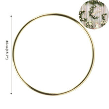 Load image into Gallery viewer, 5pcs 10-40cm DIY Hanging Wreath Bamboo/Metal Wreath iron Ring Hoop Hanging Craft Party Decorations Baby Shower Wedding Wreaths
