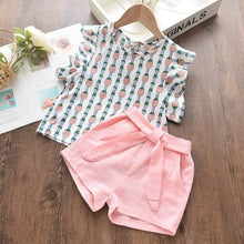 Load image into Gallery viewer, Bear Leader Girls Clothing Sets New Summer Sleeveless T-shirt+Print Bow Skirt 2Pcs for Kids Clothing Sets Baby Clothes Outfits
