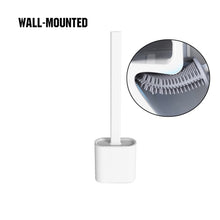 Load image into Gallery viewer, EKOMOI TPR Silicone Toilet Brush Holder Multifunction Cleaning Brush Wall-mount Floor Cleaning Tools Bathroom Accessories Set
