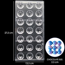 Load image into Gallery viewer, New Arrival Clear Hard Chocolate Mold Maker PC Polycarbonate DIY 21 Diamond Candy Mold Mould Bakeware Wholesale Free Shipping
