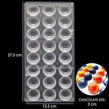 Load image into Gallery viewer, New Arrival Clear Hard Chocolate Mold Maker PC Polycarbonate DIY 21 Diamond Candy Mold Mould Bakeware Wholesale Free Shipping
