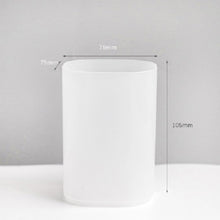 Load image into Gallery viewer, Oblique Insertion Type Frosted Pen Holder Desktop Shelf Makeup Brush Holder Stationery Desk Tidy Container Home Office Supplies
