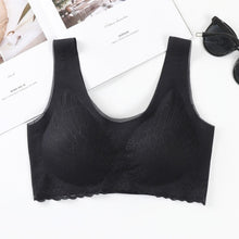 Load image into Gallery viewer, Women Sexy Latex Bra Seamless Lingerie Shockproof Wirefree Bralette Soft Vest Top Underwear Push Up Bra bh Comfort Intimate 4XL
