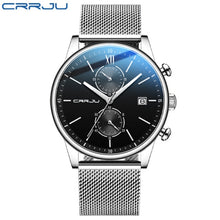 Load image into Gallery viewer, 2021 Watches Mens CRRJU Top Brand Stainless Steel Waterproof Clocks Men Watch Military Diving Quartz WristWatch Chronograph
