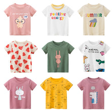 Load image into Gallery viewer, Cotton Children Kids T-shirt For Boys a Boy T Shirt Girls Tops Cartoon Baby Clothes Tee Short Sleeve Child&#39;s Shirts New 2021
