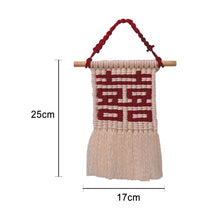 Load image into Gallery viewer, Macrame Boho Tapestry Wall Hanging Hand-woven Home Decoration Accessories Nordic Art Tassel Apartment Dorm Room Decoration
