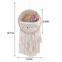 Load image into Gallery viewer, Macrame Boho Tapestry Wall Hanging Hand-woven Home Decoration Accessories Nordic Art Tassel Apartment Dorm Room Decoration
