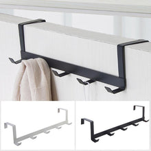 Load image into Gallery viewer, Door Hooks Over Door 5 Hooks Reversible Cupboard Drawer Hook Metal Door Hook Hanger Coat Hat Bag Door Hooks Home Storage Tools
