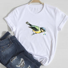 Load image into Gallery viewer, JKLPOLQ Summer Women&#39;s T-shirt Flowers Owl Animal Cartoon Clothes Lady Tops Woman Vintage Graphic Female Casual Tee
