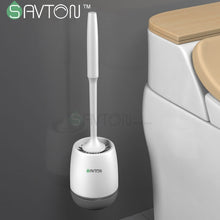 Load image into Gallery viewer, SAVTON Toilet Brush Sets Silicone Wall Hanging Household Floor Cleaning Bathroom Accessories Soft Bristles Durable
