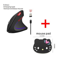 Load image into Gallery viewer, Vertical Ergonomic Gaming Mouse Wireless Bluetooth Gamer KIT USB Rechargeable 2.4G Optical Mause For PC Laptop Notebook Computer
