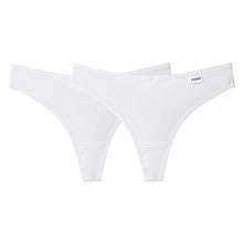 Load image into Gallery viewer, S-XL Pure Cotton Panties Ladies Sexy Panties Ladies Cotton Oversized Ladies Thong 2 Pieces/set Of Solid Color Panties
