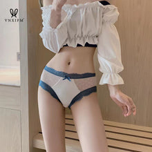 Load image into Gallery viewer, 2021 new fashion lace underwear ladies seamless mid-waist panties sexy, comfortable and soft less ladies pure cotton panties
