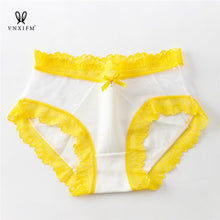 Load image into Gallery viewer, 2021 new fashion lace underwear ladies seamless mid-waist panties sexy, comfortable and soft less ladies pure cotton panties
