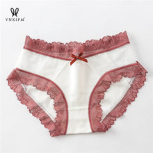 Load image into Gallery viewer, 2021 new fashion lace underwear ladies seamless mid-waist panties sexy, comfortable and soft less ladies pure cotton panties
