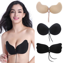 Load image into Gallery viewer, Sexy Underwear Adhesive Invisible Strapless Bra Women Girl 3Pcs/Set Push Up Breast Front Closure Bandage Party Dress Lingerie
