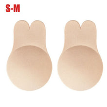 Load image into Gallery viewer, Women Push Up Bras for Self Adhesive Silicone Strapless Invisible Bra Reusable Sticky Breast Lift Up Tape Kawaii Rabbit Bra Pads
