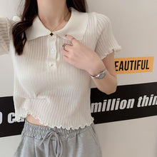 Load image into Gallery viewer, 2021 New Summer T Shirt Women Elasticity Oversized T-Shirt Woman Clothes Female Tops Short sleeve Women&#39;s tube top knit Canale
