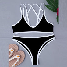 Load image into Gallery viewer, 2021 High Waist Bathing Suits Push Up Sexy Swimsuit Women Sport Crop Bikini Sets Woman Beach Swimwear Brazilian Clothes
