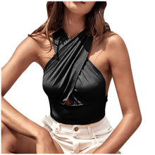 Load image into Gallery viewer, #48 Summer Clothes Crop Top Fashion Sexy Women Sleeveless Vest Ladies Solid Bandage Slim Short Tank Tops Ropa Verano Mujer
